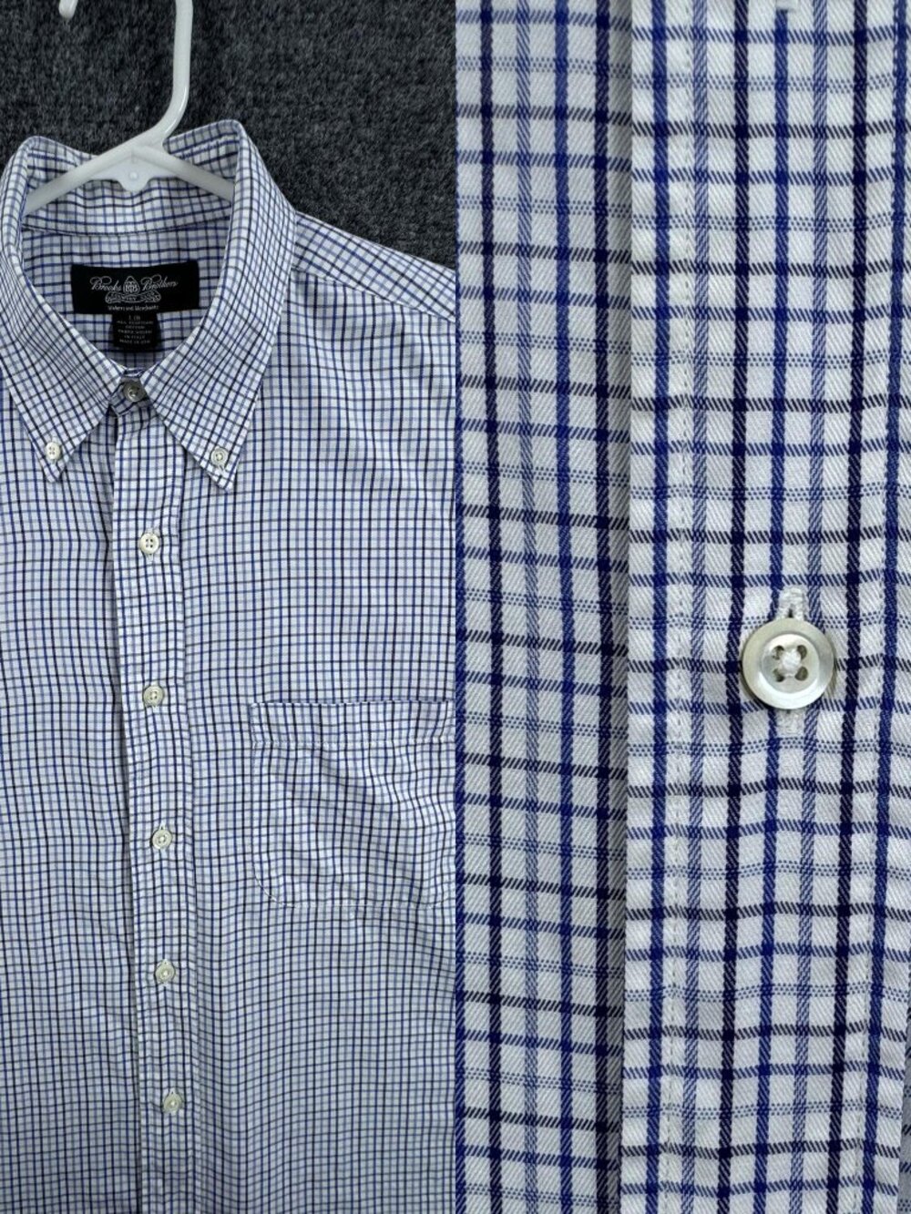 Brooks Brothers Button-Down Country Club Mens Makers And Merchants Blue White